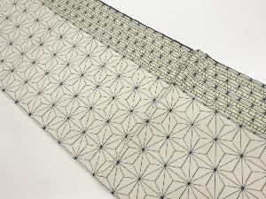 麻の葉模様織出し袋帯